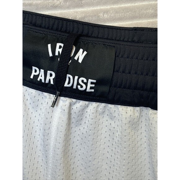 Under Armour Project Rock Iron Paradise White Black Mesh Men’s Shorts ~No Sz Tag - Picture 7 of 16